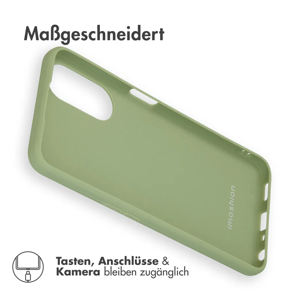 Cover Per Oppo A78 4G - Custodia Ibrida Trasparente Verde, Antiurto A Doppio Strato, Protezione 360° - 4