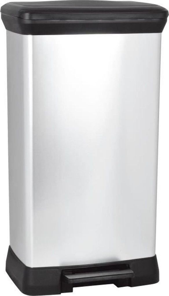 Curver Deko-Eimer 50 l silber