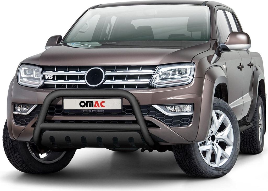 Frontbügel Frontschutzbügel für VW Amarok 2016-2021 Edelstahl mit ABE Schwarz