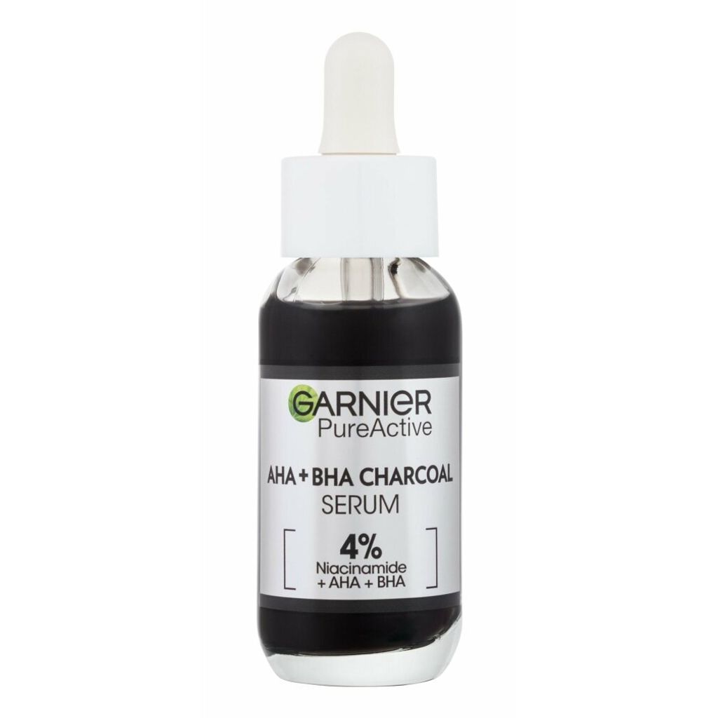 Garnier Pure Active AHA BHA Charcoal Serum 30ml - Facial Serum