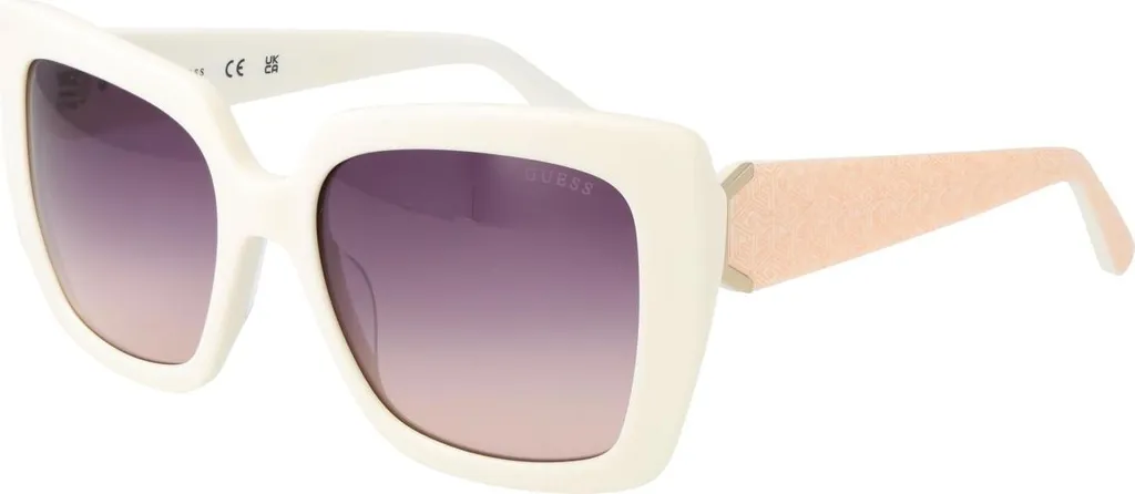 Lunettes de soleil pour femmes Guess GU7889 monture blanche chic 53mm