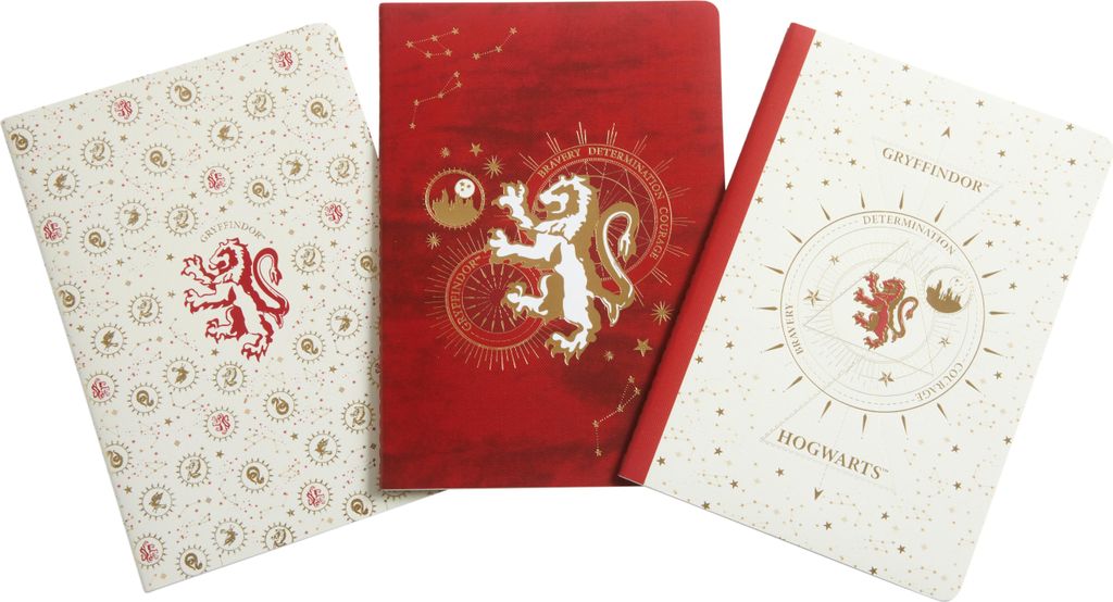 Harry Potter: Gryffindor Constellation Sewn Notebook Collection (Set of 3)