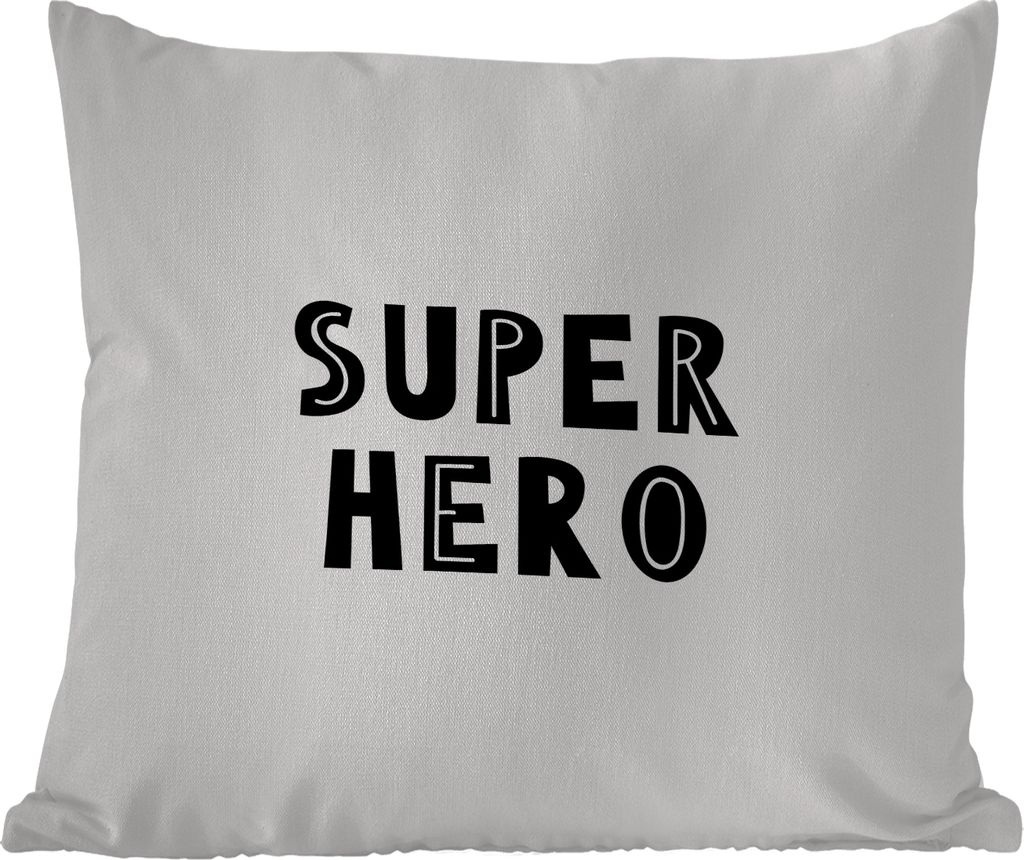 MuchoWow Outdoor Kissen - Jungen - Zitate - Superheld - Kind - Sprichwörter - 50x50 cm - Wetterfest - Lounge Kissen - Komfortabel - Kissen mit Bild