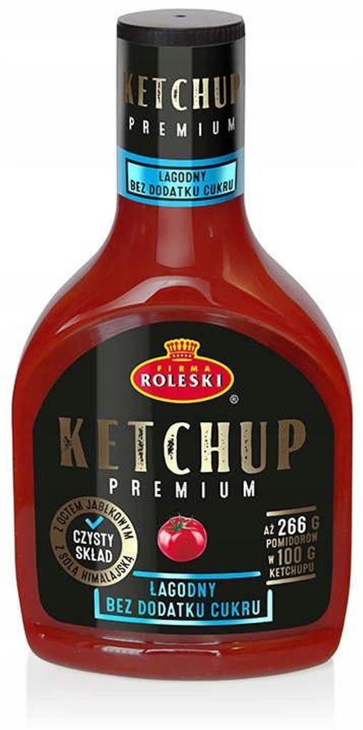 Roleski Ketchup Premium Bez Cukru 425 g Produktbild 