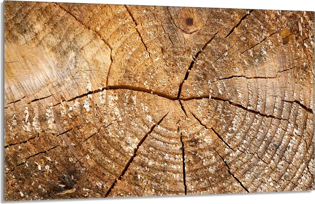 Piastra Protettiva 80x52 Vetroceramica Marrone Legno | Design Cucina