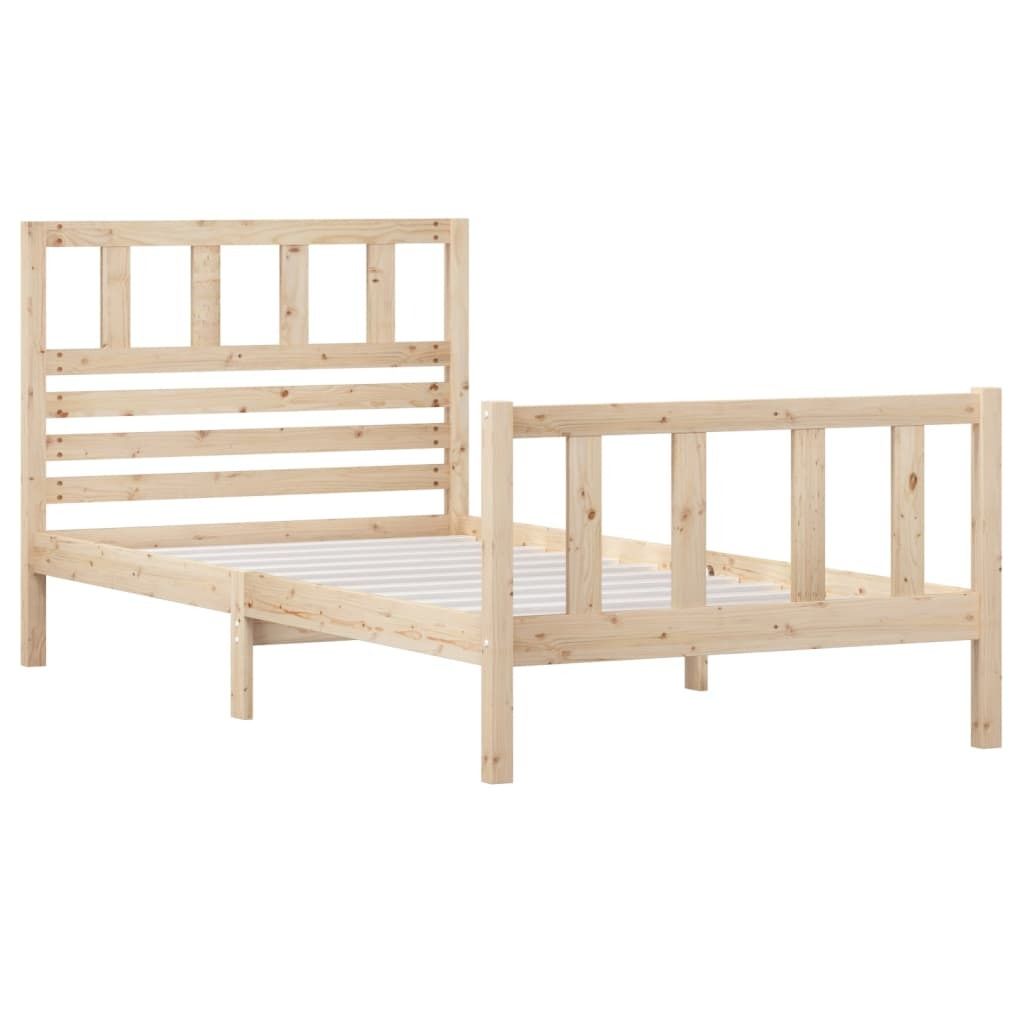 vidaXL Massivholzbett 90x200 cm