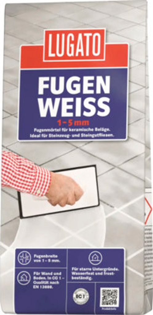 Lugato Fugenmörtel Fugenweiß 5 kg
