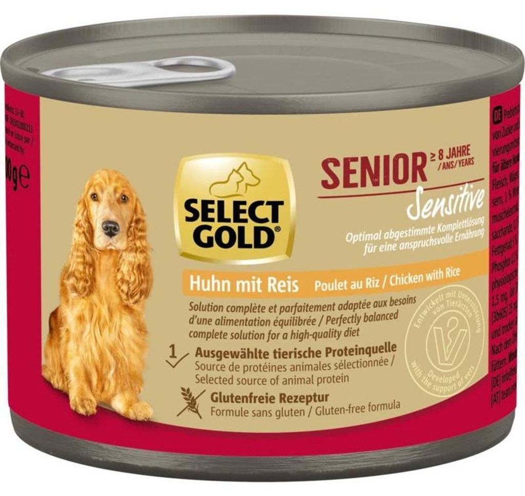 Select Gold Sens. Senior Huhn&Reis 6x200g Produktbild 
