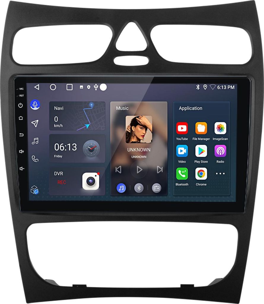 9 Zoll 6+128GB Android Autoradio für Mercedes Benz CLK W209 C209 Wireless CarPlay Android Auto 4G WiFi GPS Navi 8Kern RDS DSP DAB+ BT