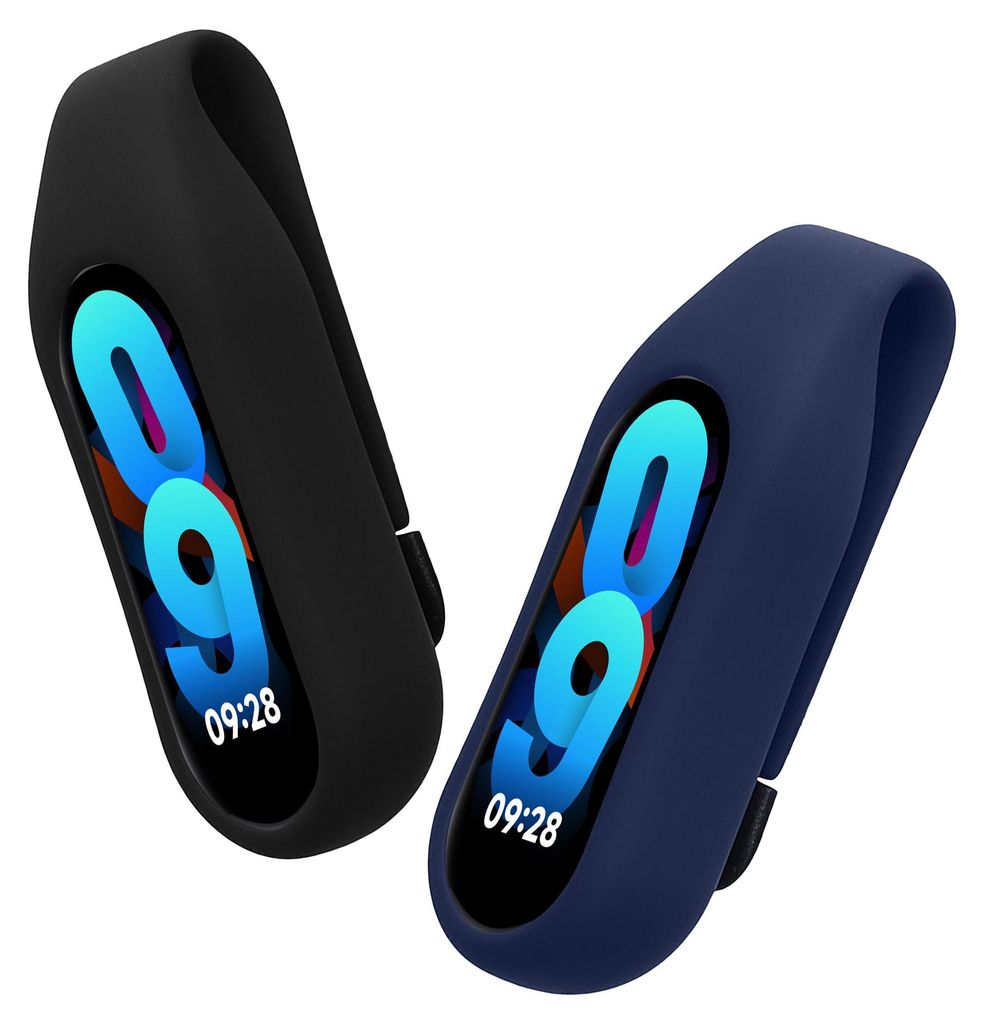 kwmobile Clip Halter kompatibel mit Xiaomi Mi Band 10 / 9 / 8 - Silikon Fitnesstracker Halterung - ohne Tracker