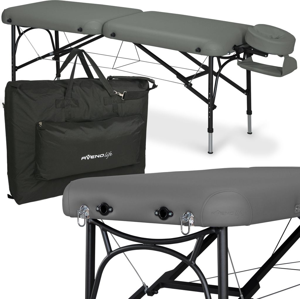 HABYS Luna Light Massageliege | 2 Zonen | Aluminium | Klappbar & Nur 10 Kg | Bis 270 Kg Belastbar | MDR-zertifiziert