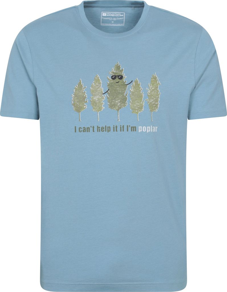 Mountain Warehouse - "Poplar" T-Shirt für Herren MW4215 (XS) (Blau)