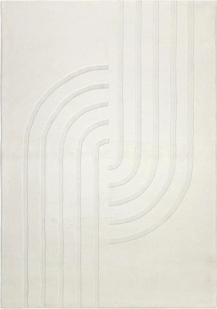Tapis Antidérapant Zen Deluxe 700 Cream 80 x 150 cm Facile à Nettoyer
