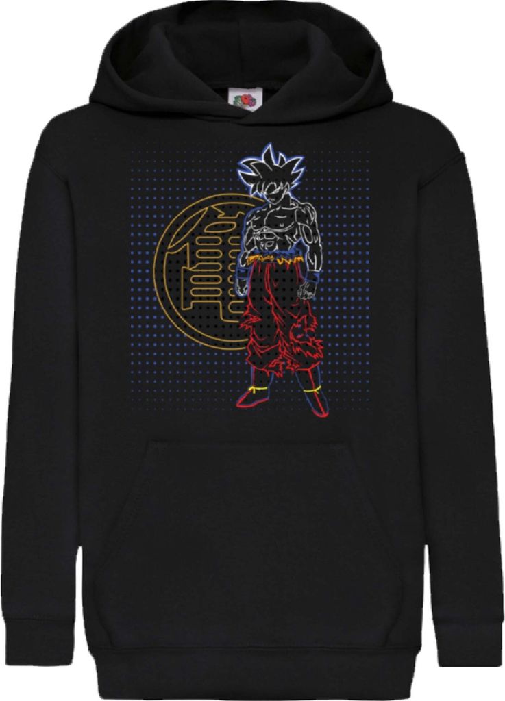 Kinder Kapuzenpullover Dragon Anime Manga Ball Z Goku 11, 12-13 Jahr - 152 / Schwarz