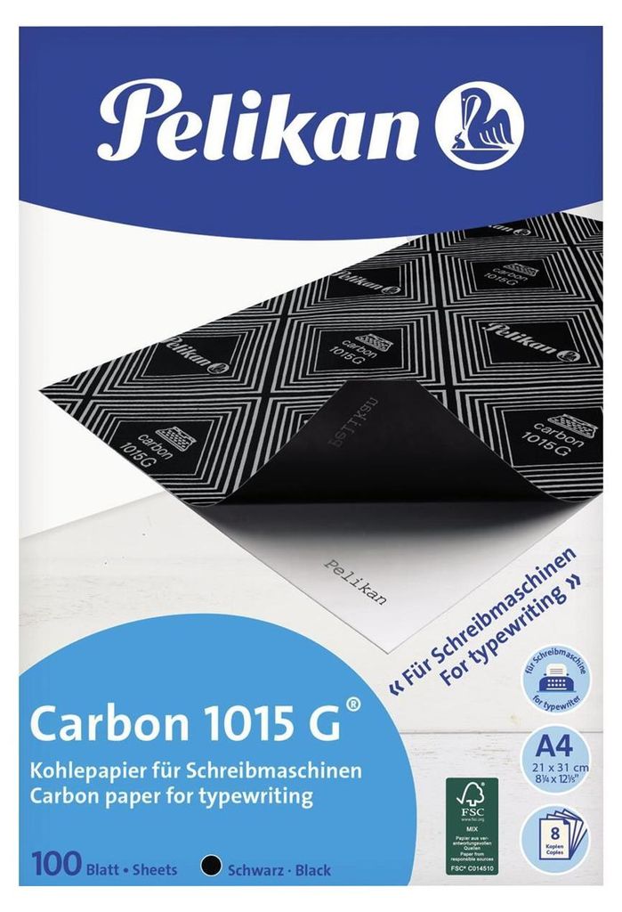 Pelikan Kohlepapier Carbon 1015G, DIN A4, 100 Blatt Immagine del prodotto 
