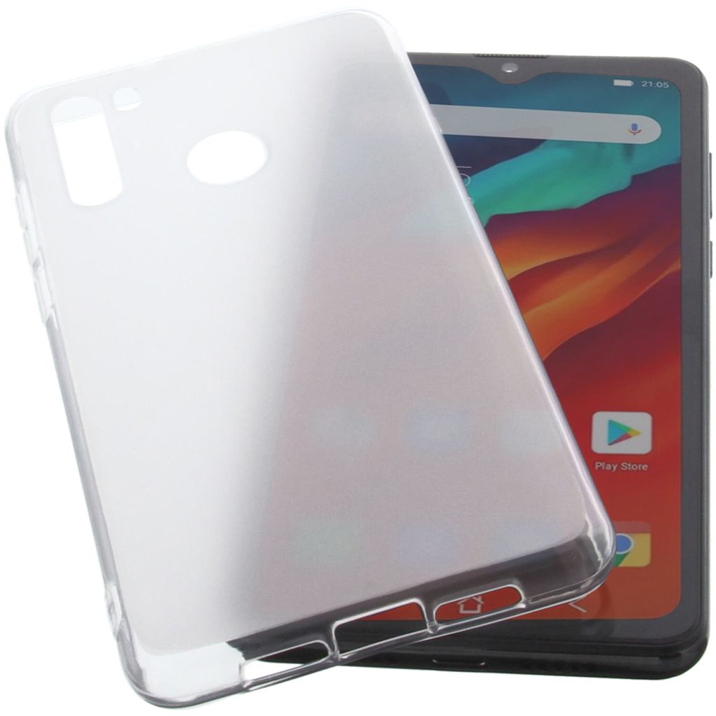 foto-kontor Hülle kompatibel mit Blackview A80 PRO / A80 PLUS Tasche Gummi TPU Schutz Handytasche transparent