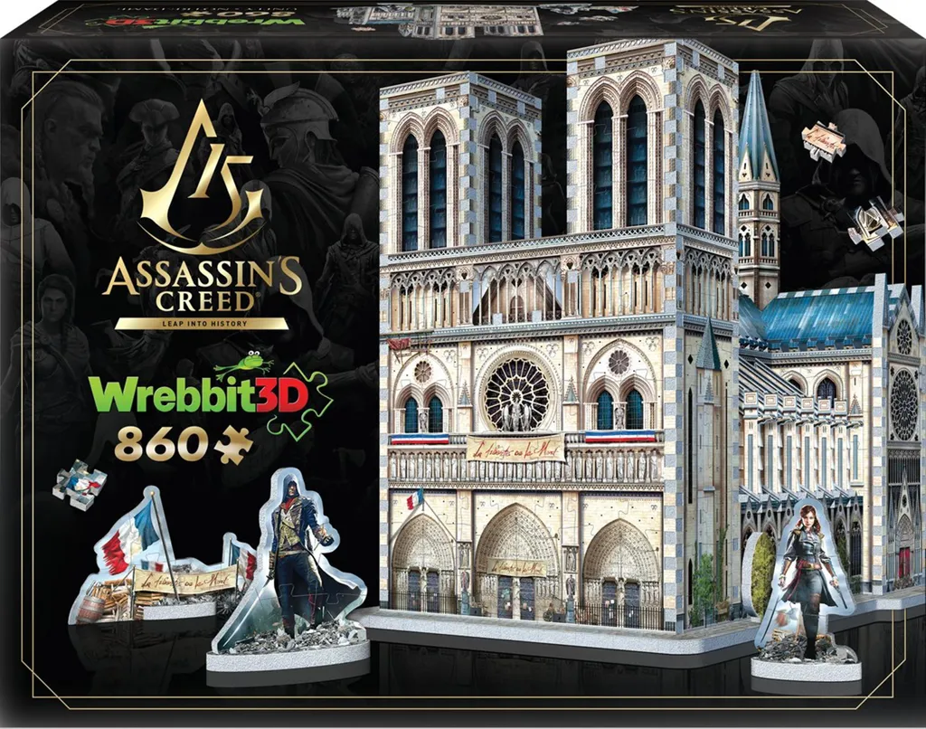 Wrebbit 3D Puzzle Assassin's Creed 860 pces montage facile sans colle