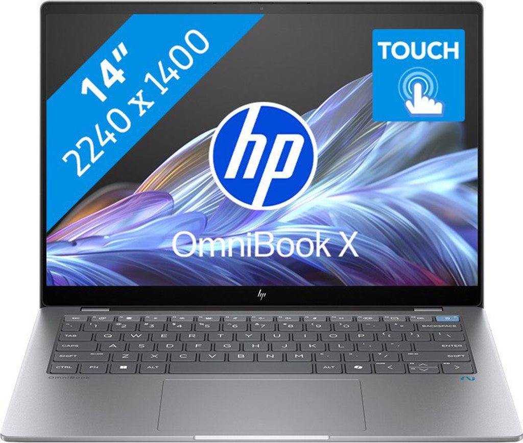 Dotykový HP OmniBook X 14 2.2K Snapdragon X Elite X1E78100 Obrázek produktu 