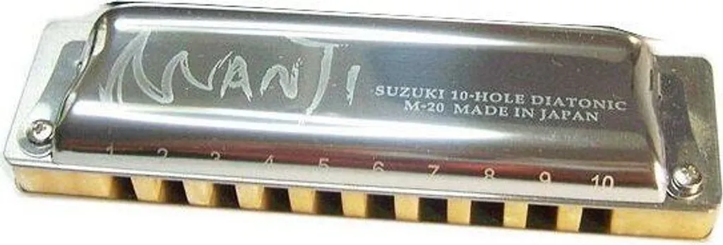 Suzuki M-20 Manji Harmonica Peigne Composite et Anches Phosphore Bronze
