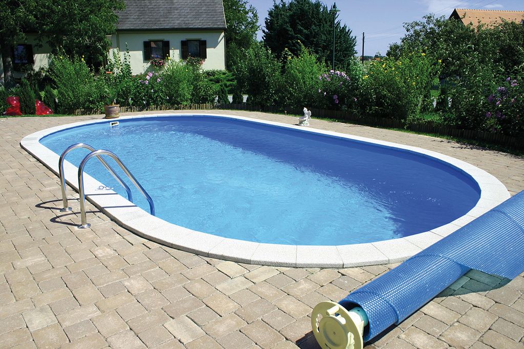Summer Fun Einbau-Schwimmbecken-Set, oval, 700 x 350 x 150