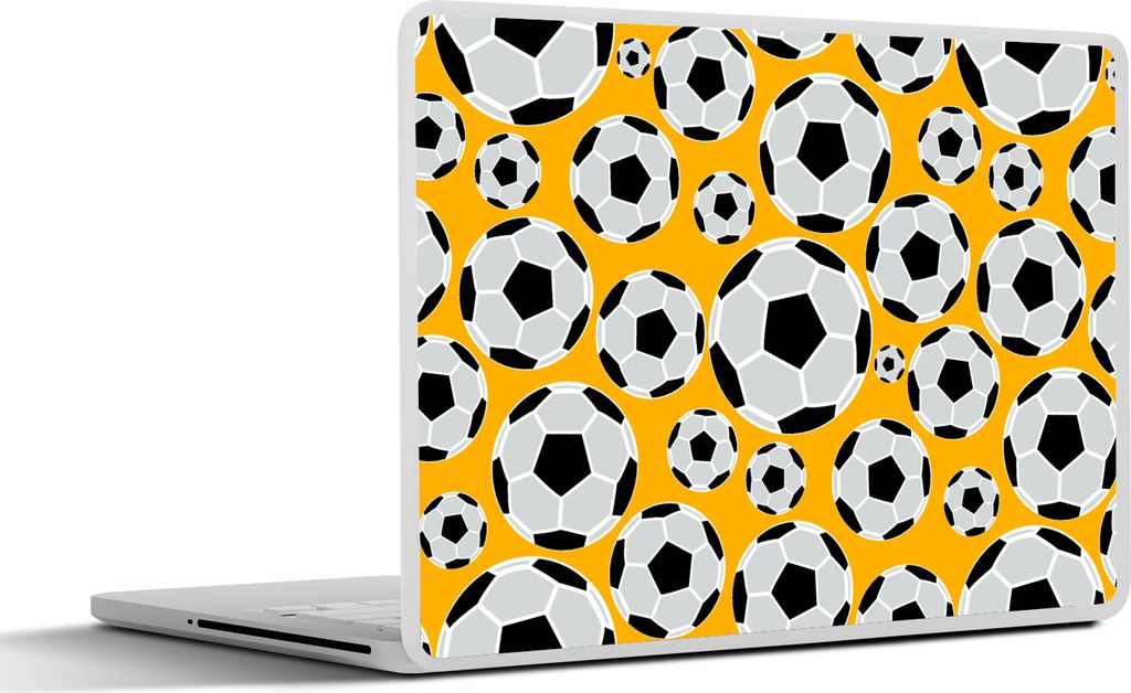 MuchoWow Laptop Aufkleber Sticker Cover Schnittmuster - Sport - Fußball - Jungen - Kinder - Junge 31x22.5 cm - Laptop-Deko