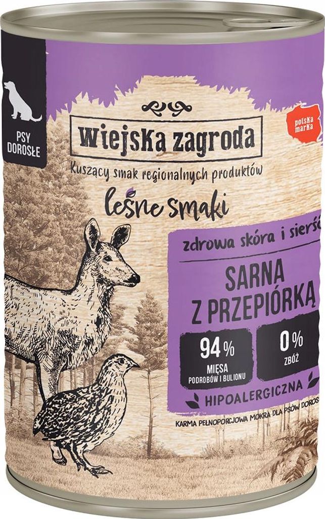 Wiejska Zagroda - Waldaromen - Reh mit Wachteln - 400g