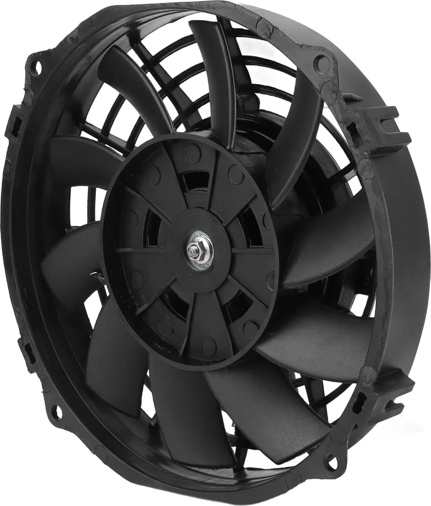 Ventola Raffreddamento Elettrica 7" 12V 80W Slim Universale Nera - 2