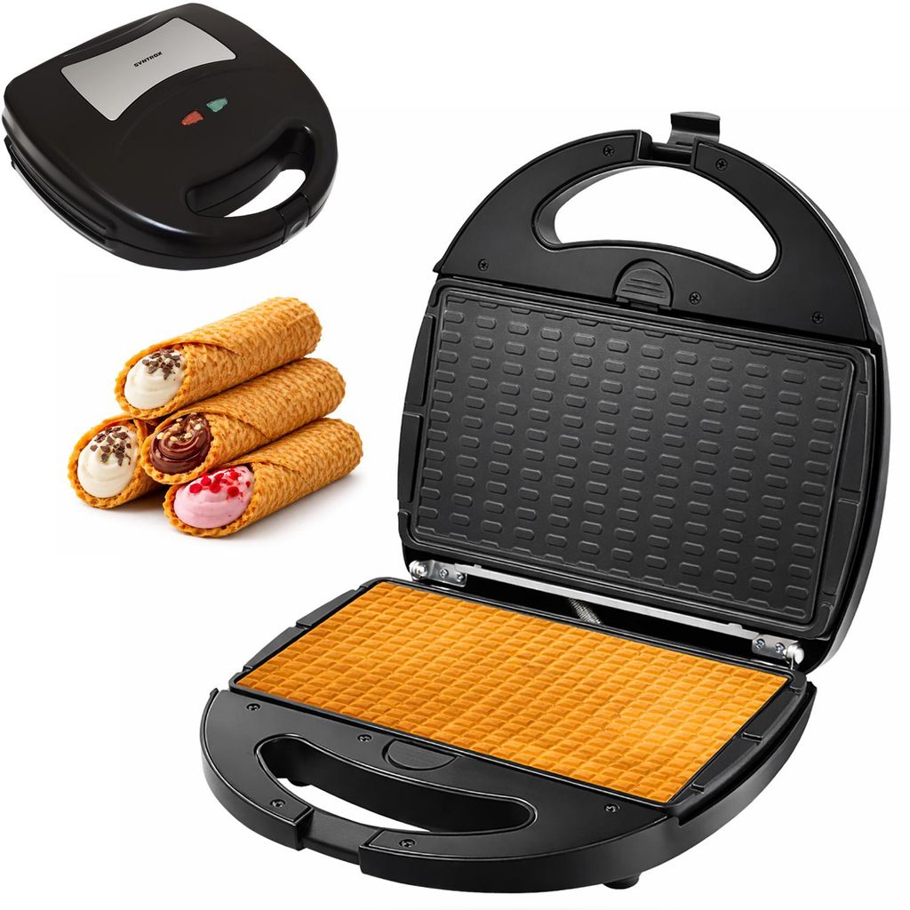 Syntrox Germany Waffeleisen Big 1300W mit Wechselplatten Produktbild 