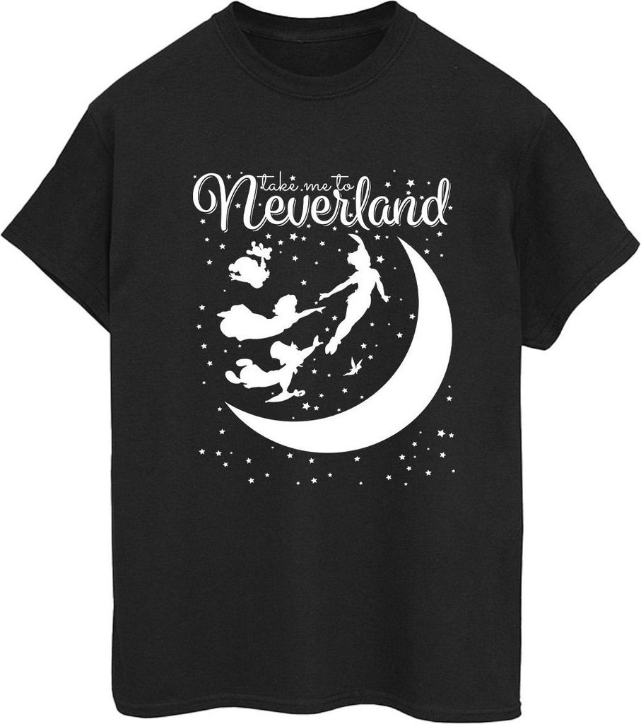 Disney - "Take Me To Neverland" T-Shirt für Damen BI42453 (XXL) (Schwarz)
