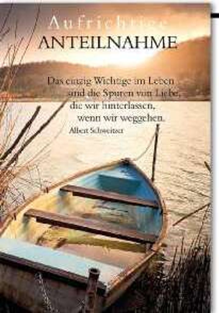 NEW CO VERTRIEBSGMBH Bil. Trauer Holzboot am Ufer 0 0 0 Produktbild 