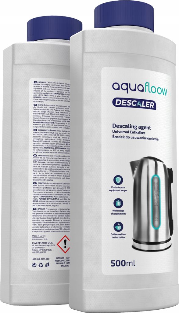 Środek odkamieniający AquaFloow 500 ml do ekspresów do Zdjęcie produktu 