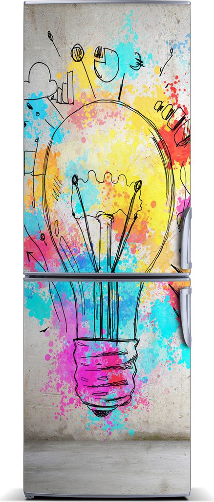 Tulup Kühlschrankdekoration - Magnetmatte - 60 cm x 180 cm - Magnet auf dem Kühlschrank - Farbe Glühbirne