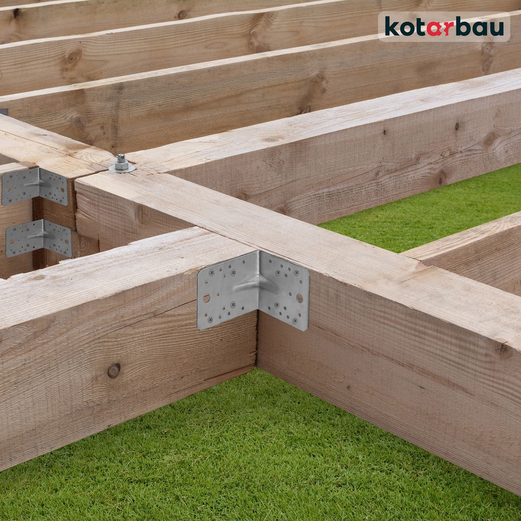 Angolo Foro 60x60x2 Connettore Angolare Per Legno Di Costruzione - Foto 11