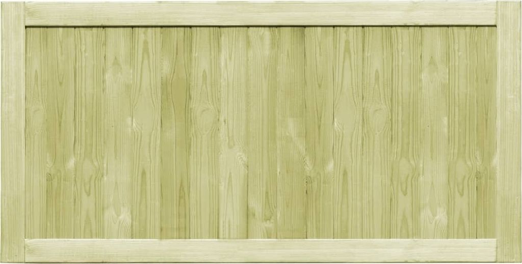 vidaXL Gartentore 2 Stk. Kiefernholz Imprägniert 300x75 cm