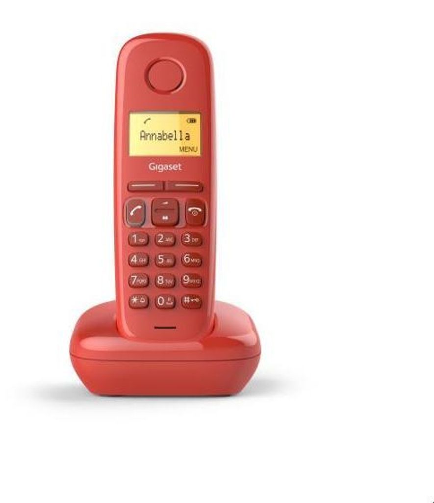 Gigaset A170 Strawberry wireless Telefono DECT Rosso Immagine del prodotto 