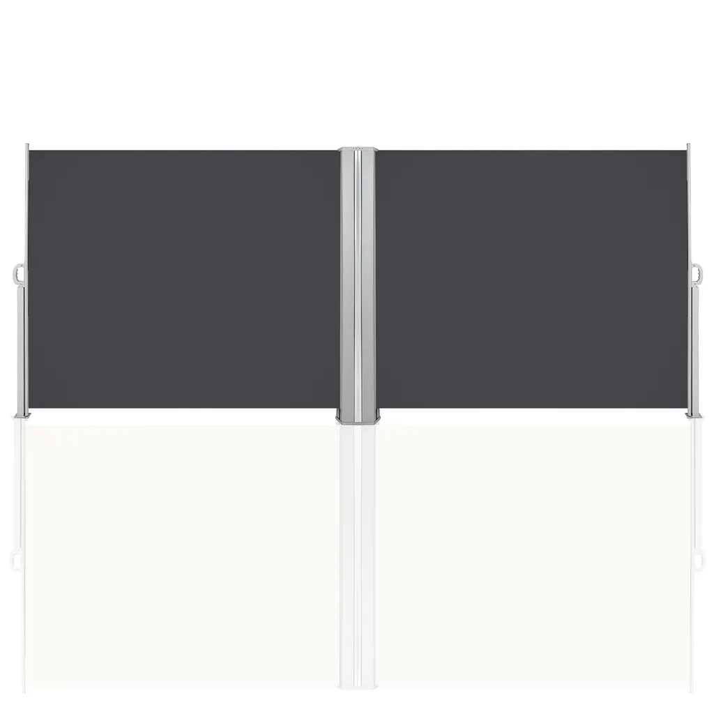 Jopassy Tenda da Sole Doppia 160x600cm - Parasole Grigio Esterno