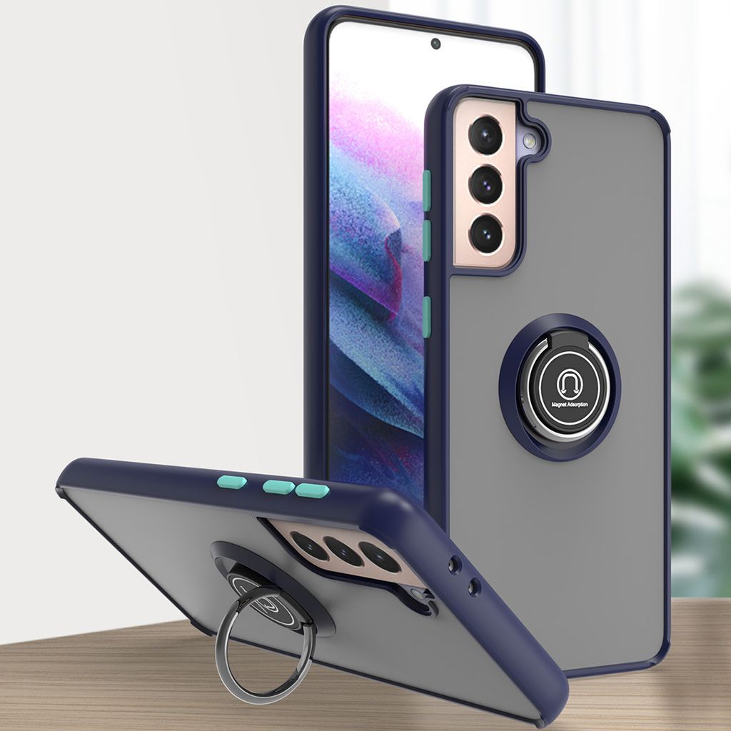 Samsung S21 5G Hülle, Ring Halter Ständer Matte Transluzent Produktbild 