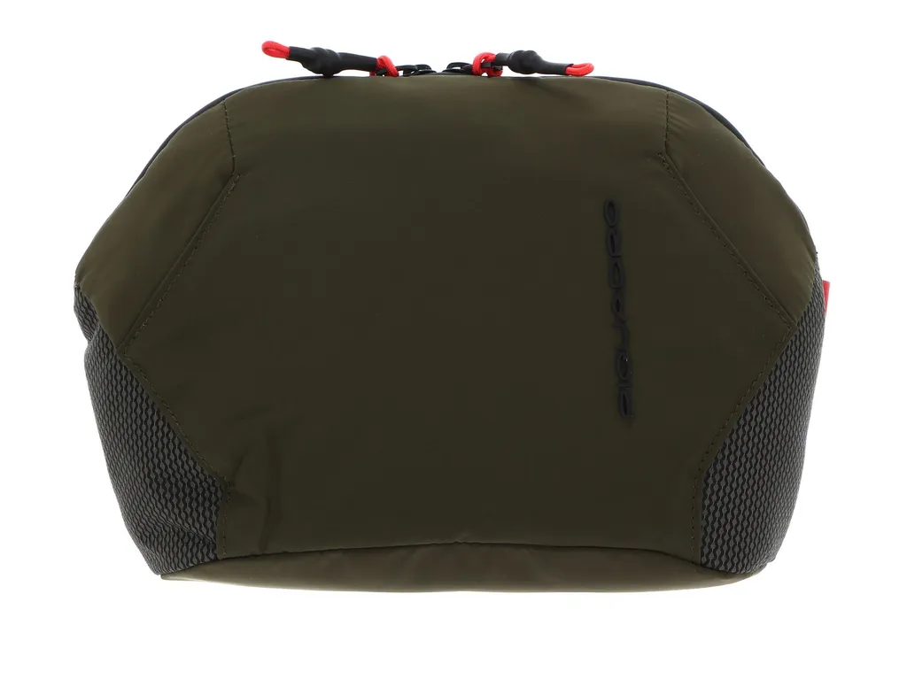 Piquadro BY5505PQM Trousse de Toilette en Nylon Vert avec Multi-Poches