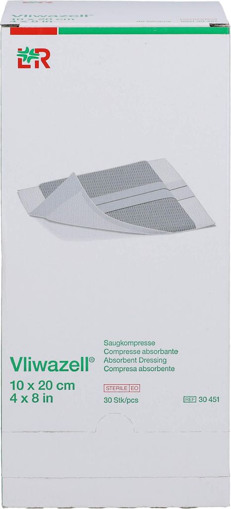 Vliwazell hochsaugfähige Universalkompressen 10 x 20 cm Produktbild 