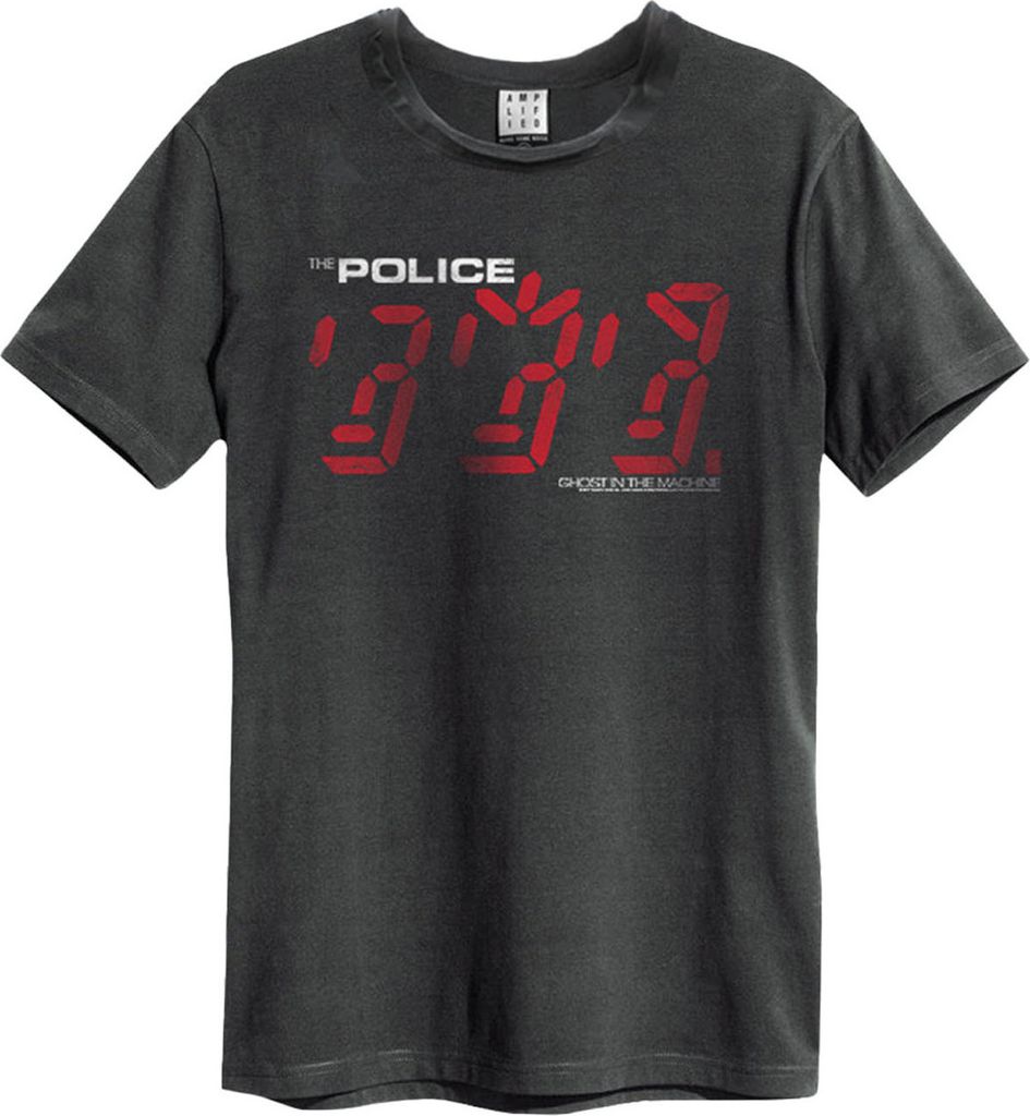 Amplified - "Ghost In The Machine" T-Shirt für Herren/Damen Uni GD830 (3XL) (Holzkohle)