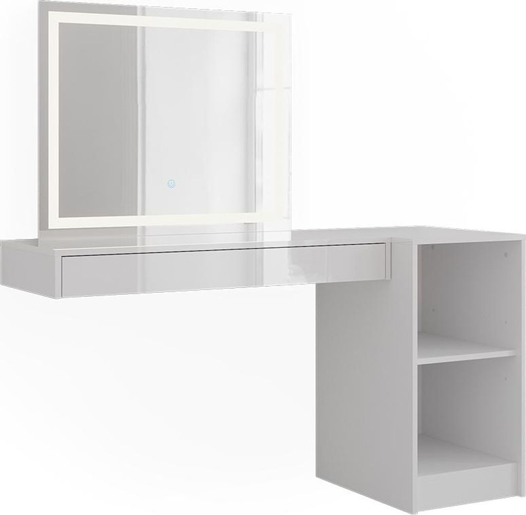 Schminktisch Vicco Sherry Weiß 100 cm 3 Teile, Model 59561