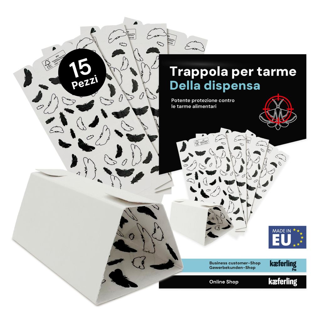 Novokill Trappola per tarme alimentari 15 pezzi – Trappola Immagine del prodotto 
