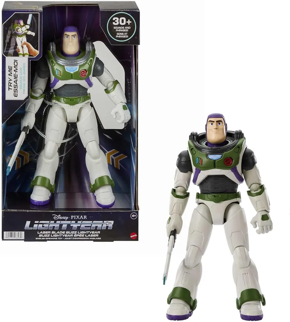 Buzz l'Éclair articulé incassable Disney Pixar avec accessoire de combat - 5