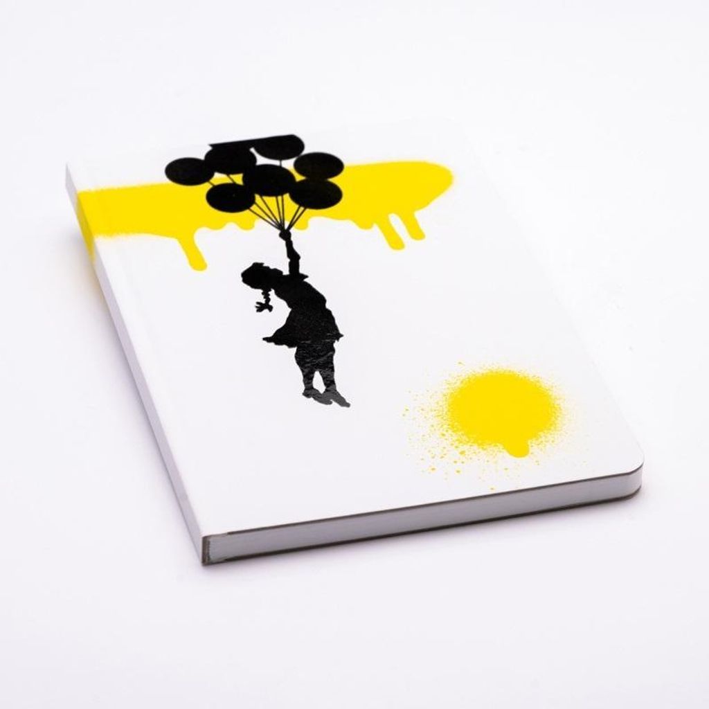 Notizen A5/128K Banksy - Schwebender Ballon...