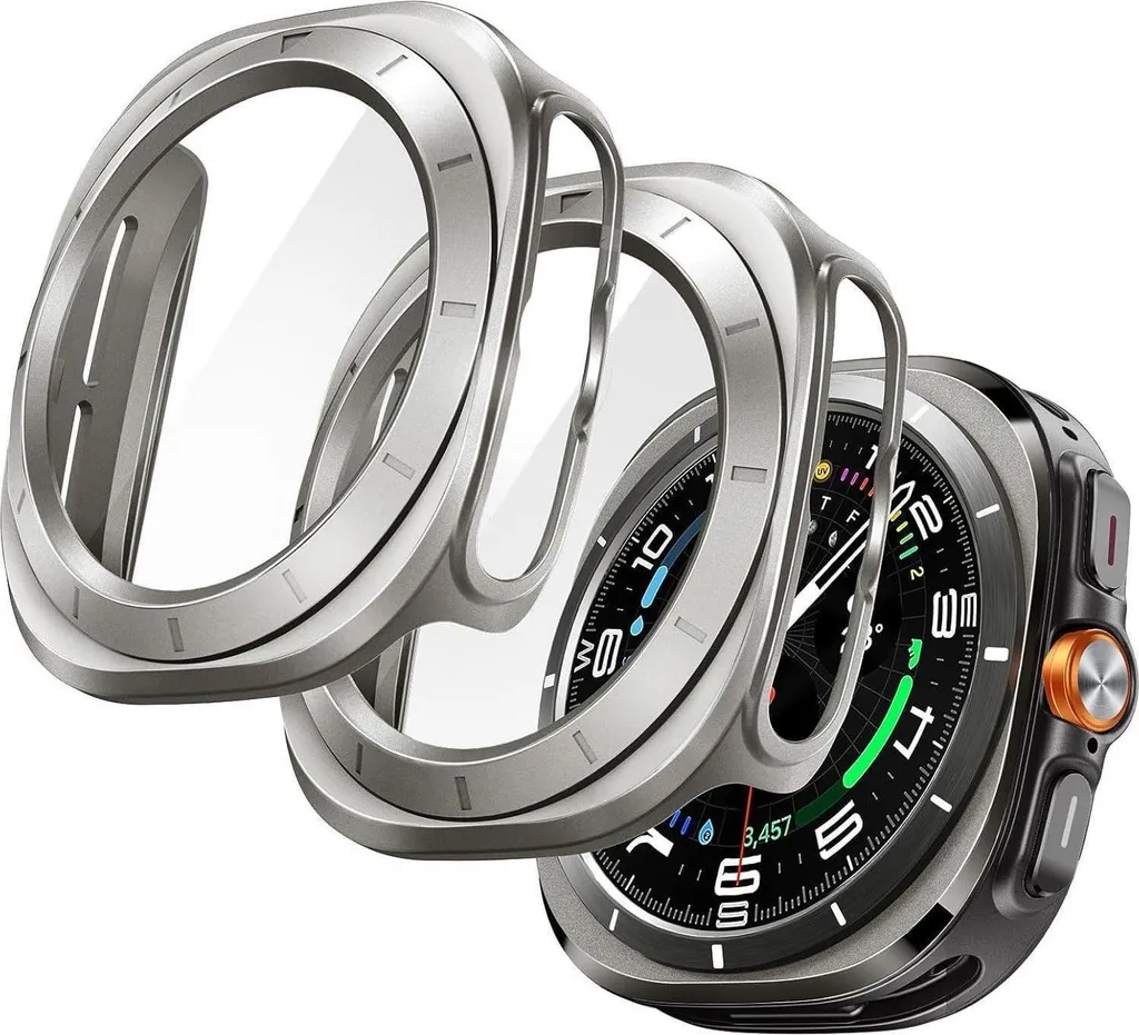 Kit Protection 2-en-1 Galaxy Watch Ultra 47mm Verre Trempé Dureté 9H