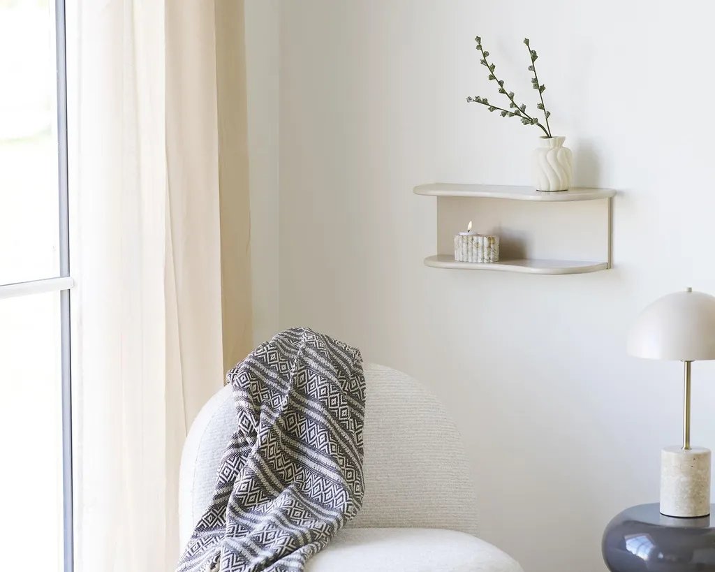Étagère Murale Botta Beige : Solution Gain de Place pour Petit Espace - 2