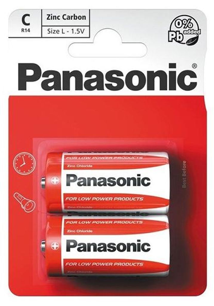 Panasonic Bateria R14, Balenie 2 kusy Obrázok produktu 