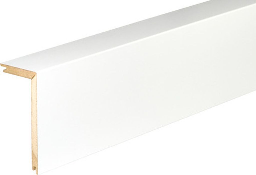 SKANDOR Rohrabdeckleiste weiß FRA02 2400 x 91 x 41 mm Produktbild 