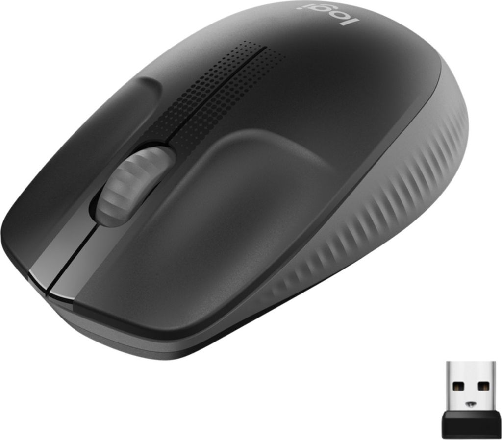 Logitech M190 Maus kabellos schwarz, anthrazit