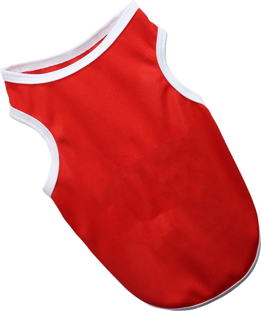 Camicia Cani Rossa Traspirante M - Gilet Sportivo Morbido per Cuccioli